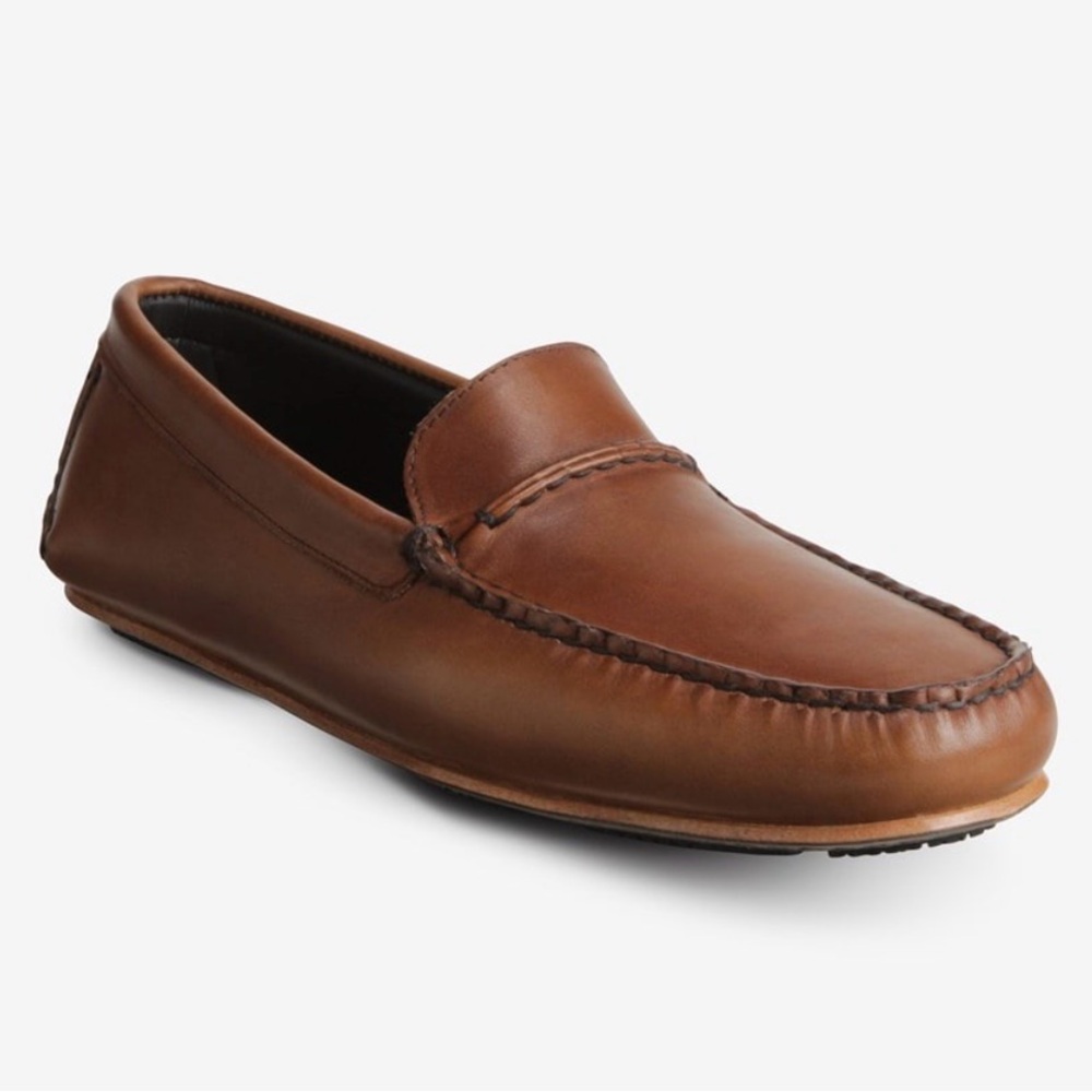 Allen Edmonds Super Sport Driver Shoes Mens 8.5 D Brown Mocha New No Box